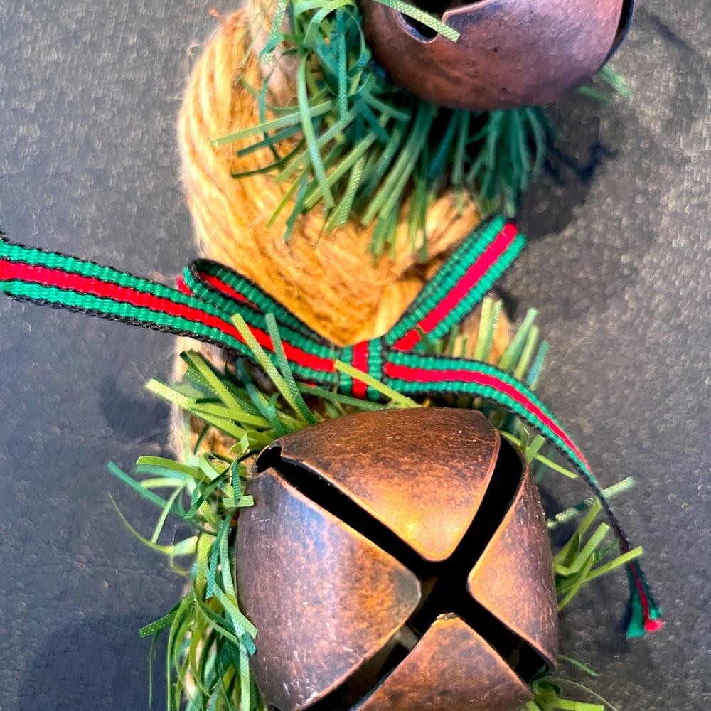 Festive Sleigh Bell Door Hanger